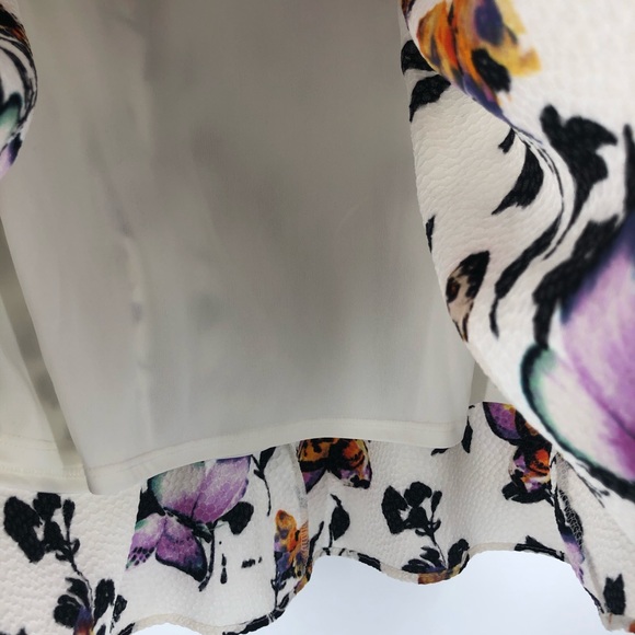 Renee C. Anthropologie Butterfly Skirt Cream Small - Picture 4 of 10
